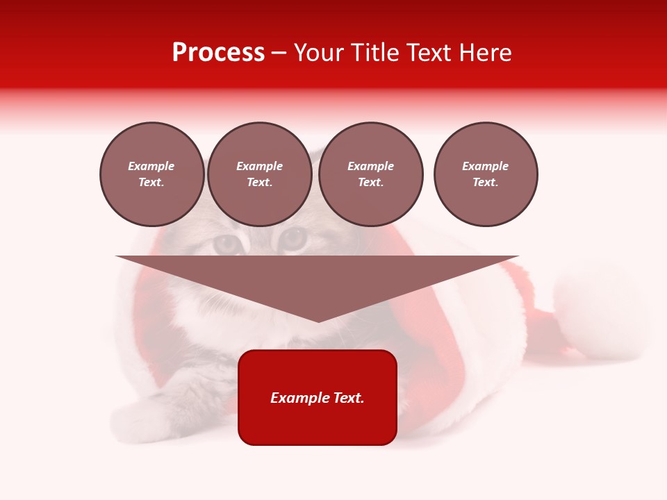 Gifts Hat Fur PowerPoint Template
