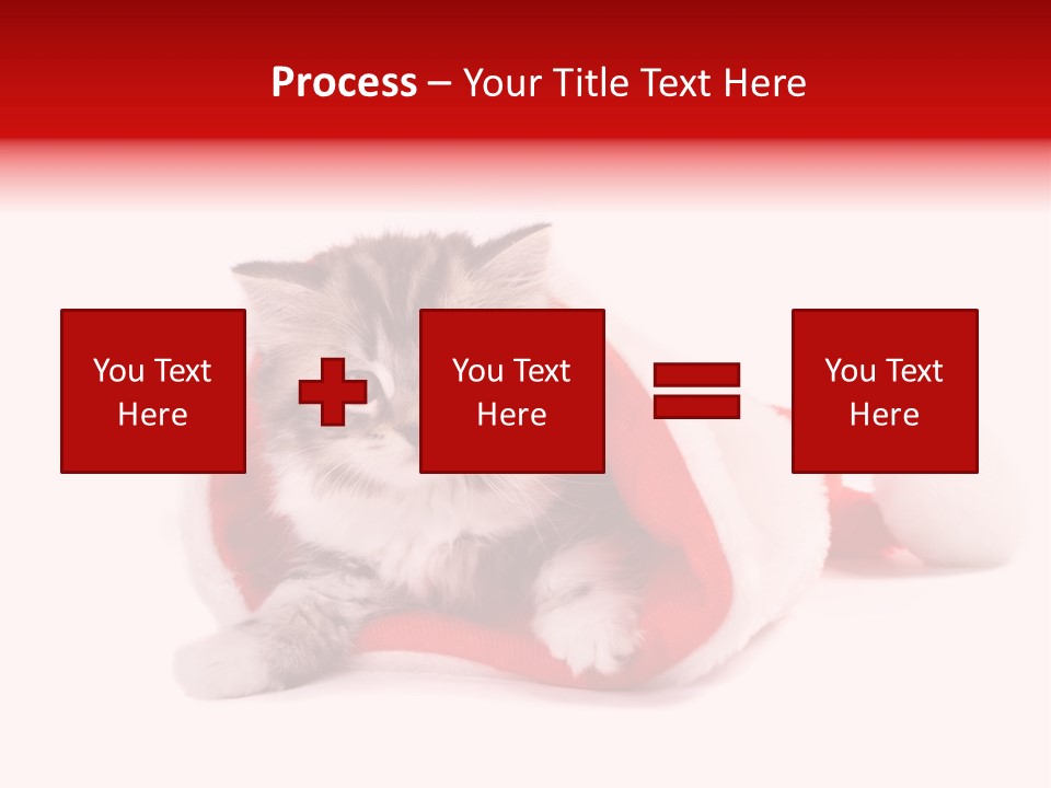 Gifts Hat Fur PowerPoint Template