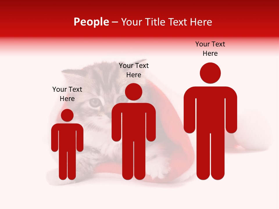 Gifts Hat Fur PowerPoint Template