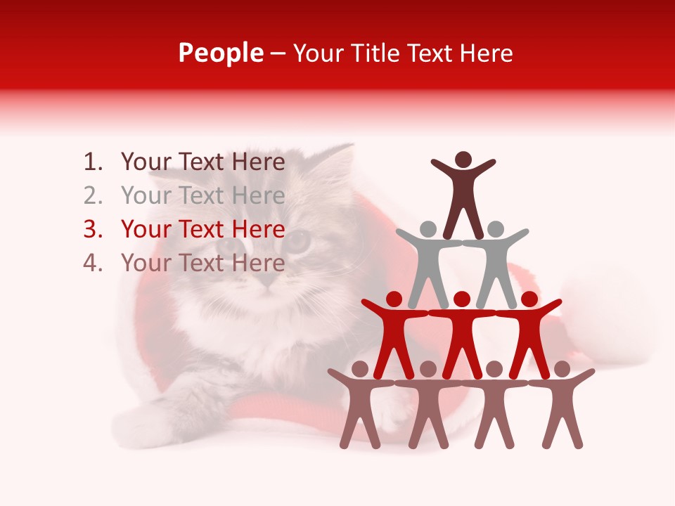 Gifts Hat Fur PowerPoint Template