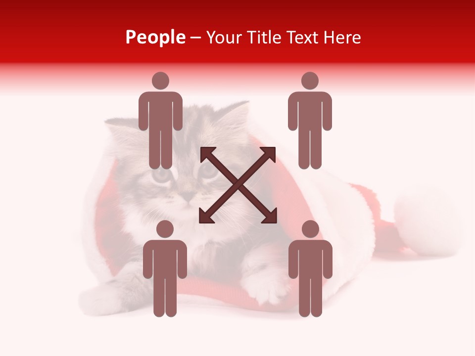 Gifts Hat Fur PowerPoint Template