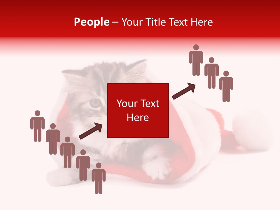 Gifts Hat Fur PowerPoint Template