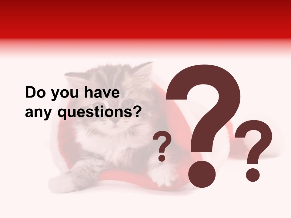 Gifts Hat Fur PowerPoint Template