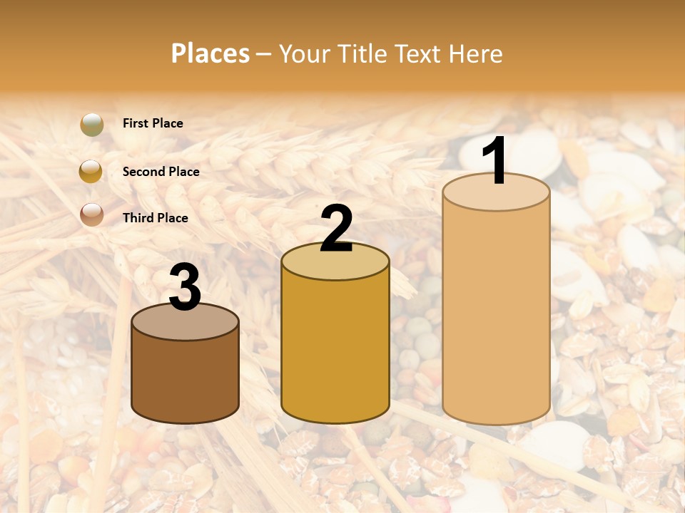 Vegetarian Shelled Rice PowerPoint Template