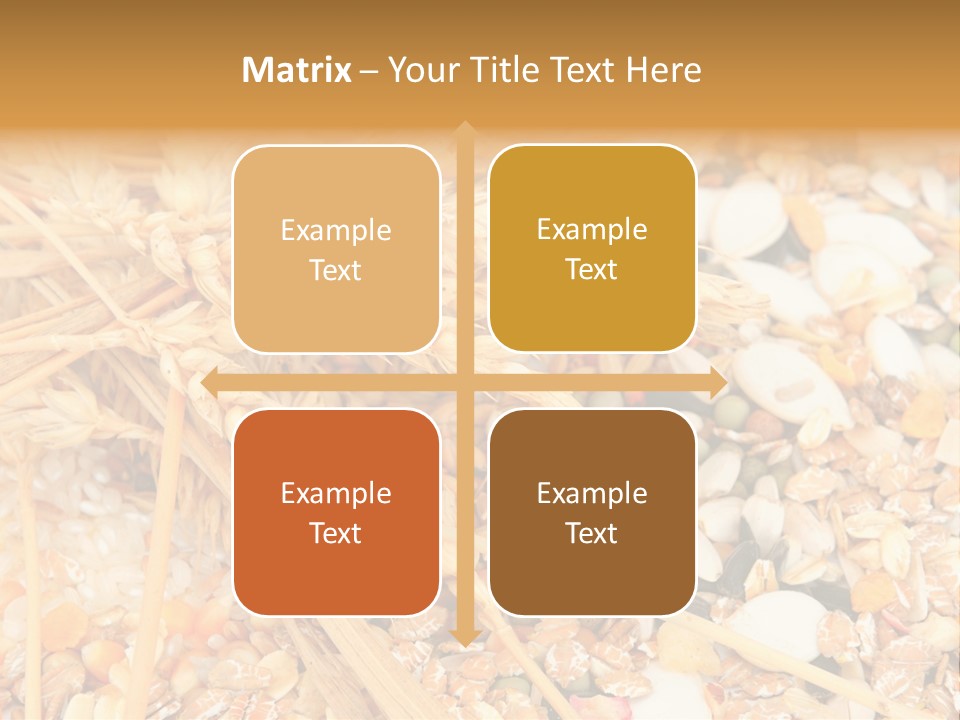 Vegetarian Shelled Rice PowerPoint Template