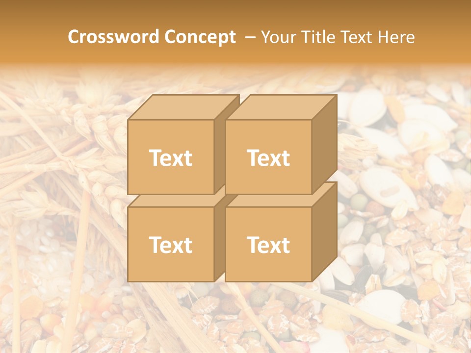 Vegetarian Shelled Rice PowerPoint Template