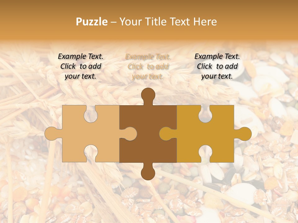 Vegetarian Shelled Rice PowerPoint Template