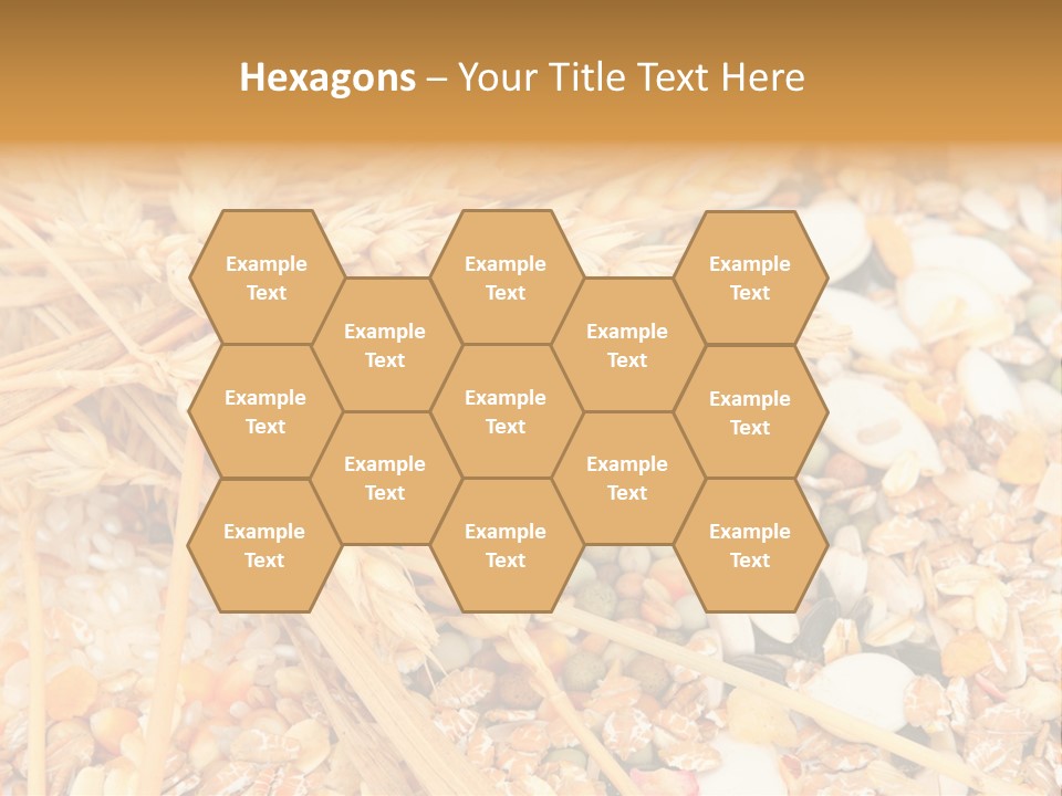 Vegetarian Shelled Rice PowerPoint Template