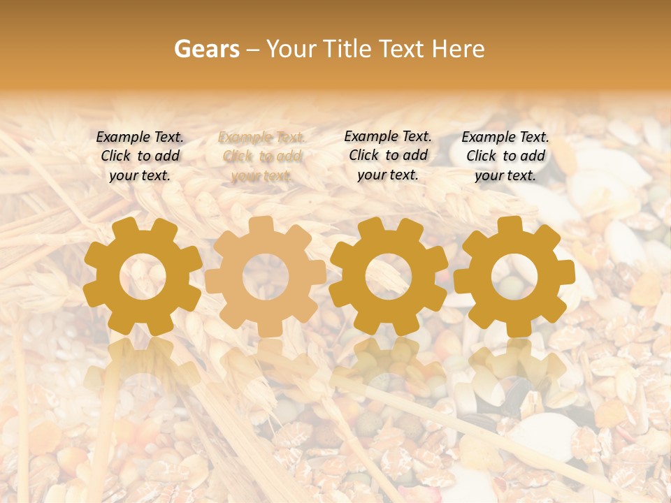 Vegetarian Shelled Rice PowerPoint Template