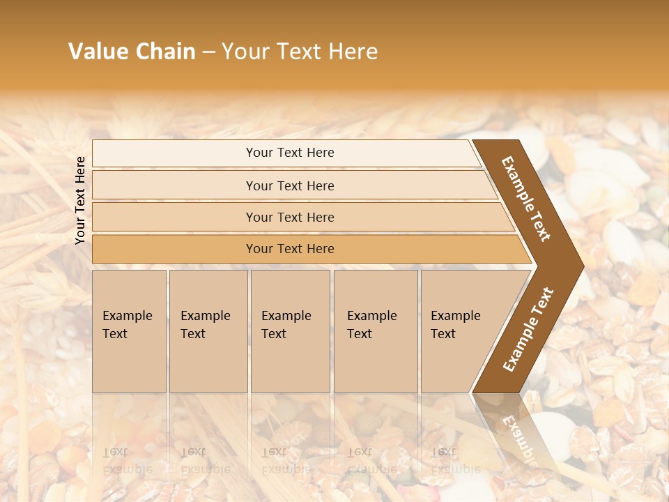 Vegetarian Shelled Rice PowerPoint Template
