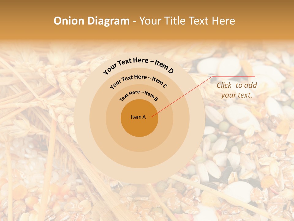 Vegetarian Shelled Rice PowerPoint Template