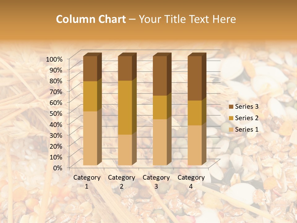 Vegetarian Shelled Rice PowerPoint Template