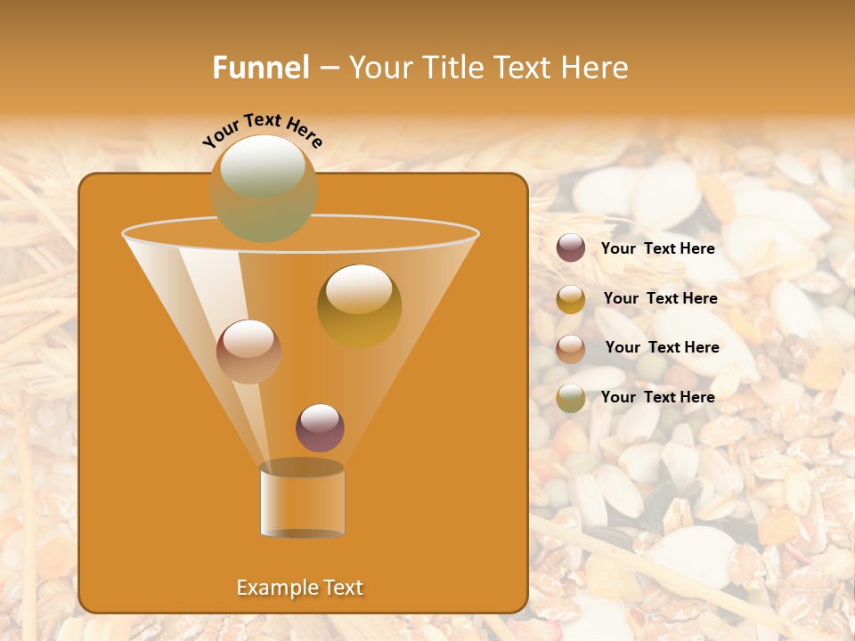 Vegetarian Shelled Rice PowerPoint Template