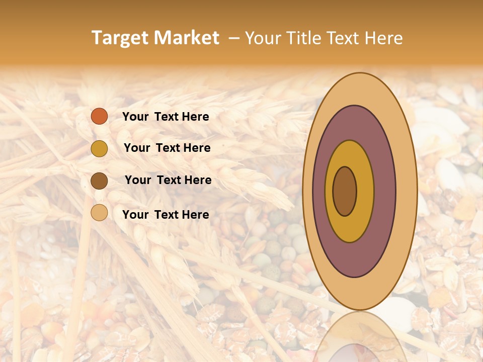 Vegetarian Shelled Rice PowerPoint Template