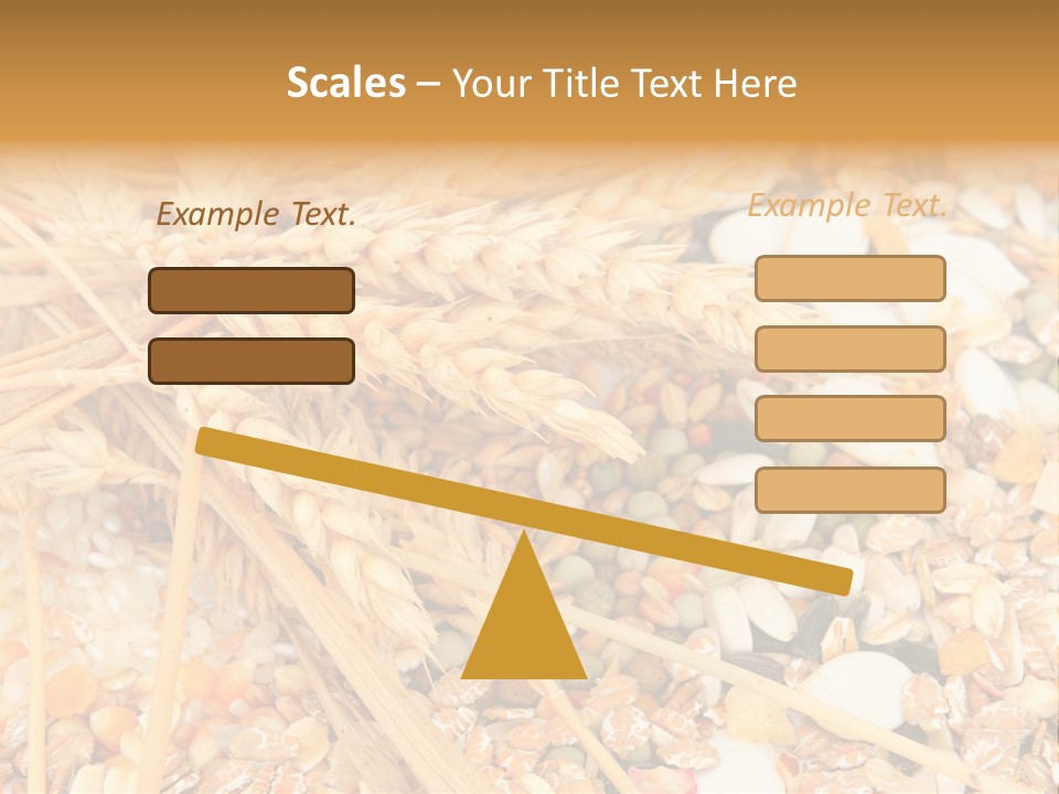 Vegetarian Shelled Rice PowerPoint Template