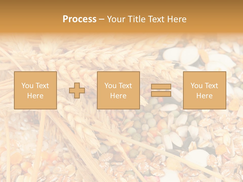 Vegetarian Shelled Rice PowerPoint Template