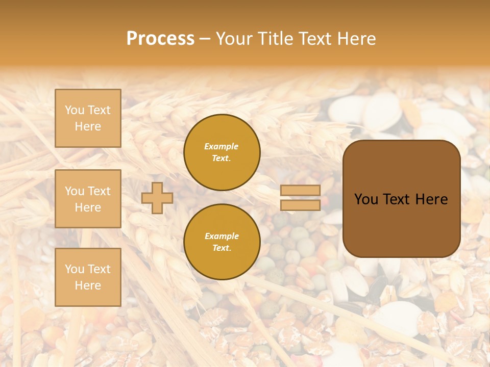 Vegetarian Shelled Rice PowerPoint Template
