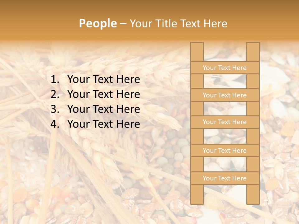 Vegetarian Shelled Rice PowerPoint Template