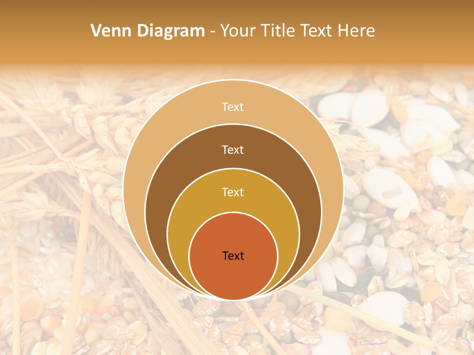 Vegetarian Shelled Rice PowerPoint Template