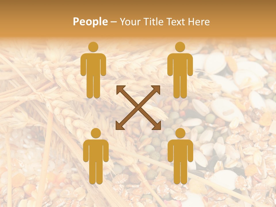 Vegetarian Shelled Rice PowerPoint Template