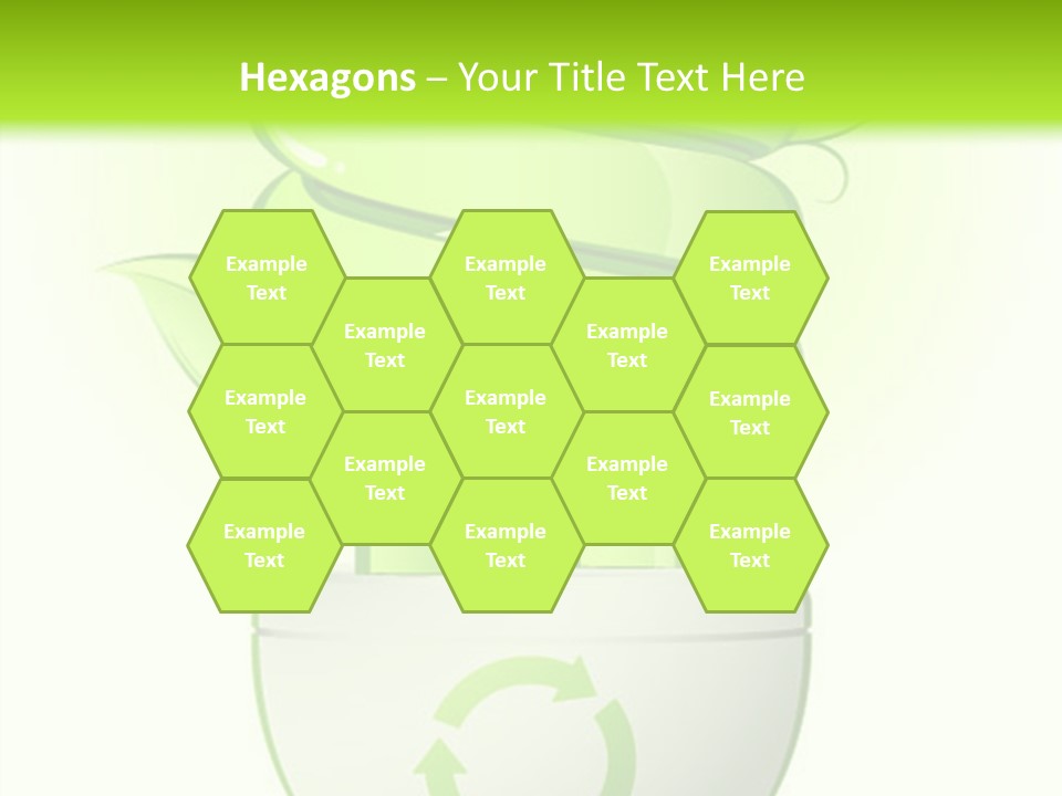 A Green Light Bulb With A Green Plant Inside It PowerPoint Template