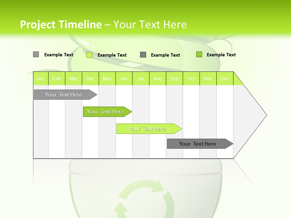 A Green Light Bulb With A Green Plant Inside It PowerPoint Template