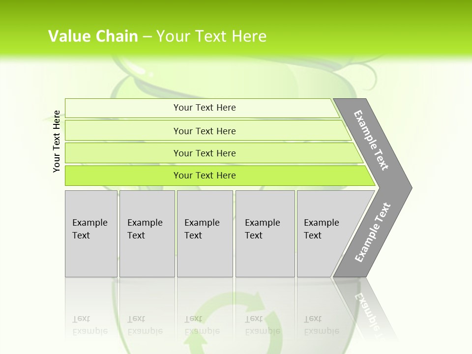 A Green Light Bulb With A Green Plant Inside It PowerPoint Template