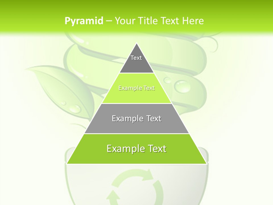 A Green Light Bulb With A Green Plant Inside It PowerPoint Template