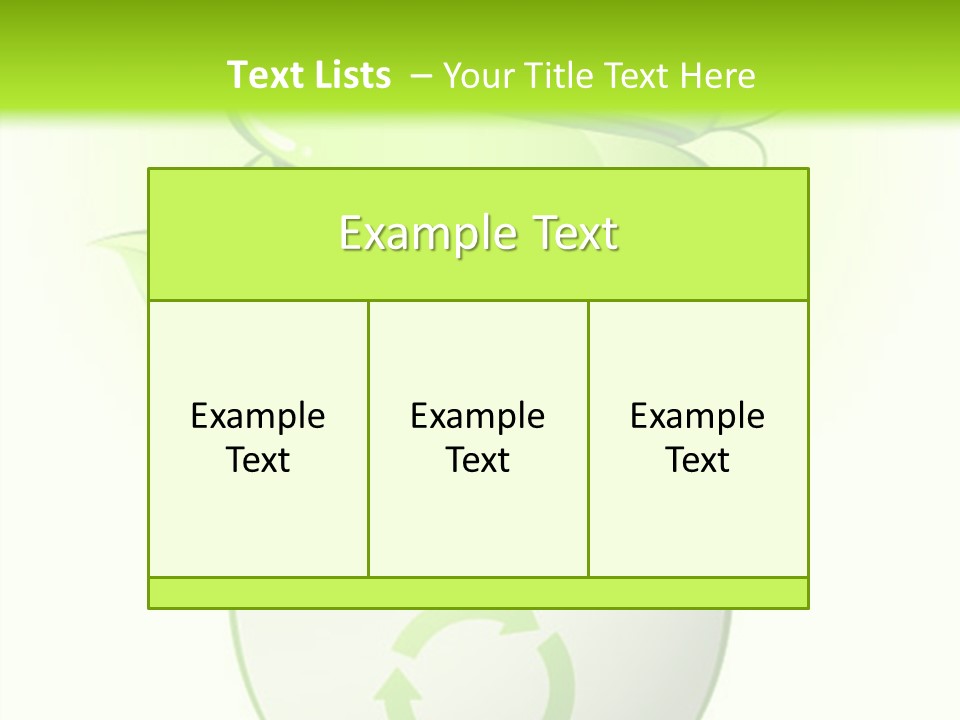 A Green Light Bulb With A Green Plant Inside It PowerPoint Template