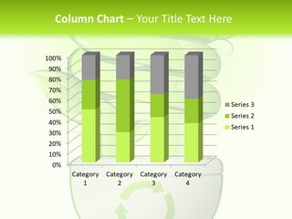 A Green Light Bulb With A Green Plant Inside It PowerPoint Template