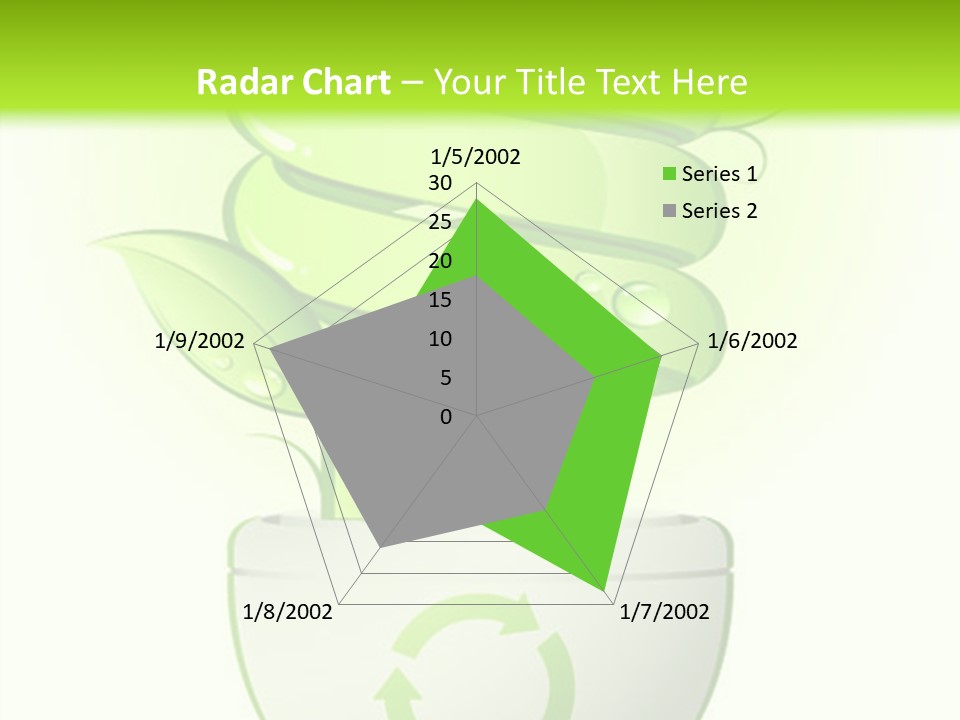A Green Light Bulb With A Green Plant Inside It PowerPoint Template