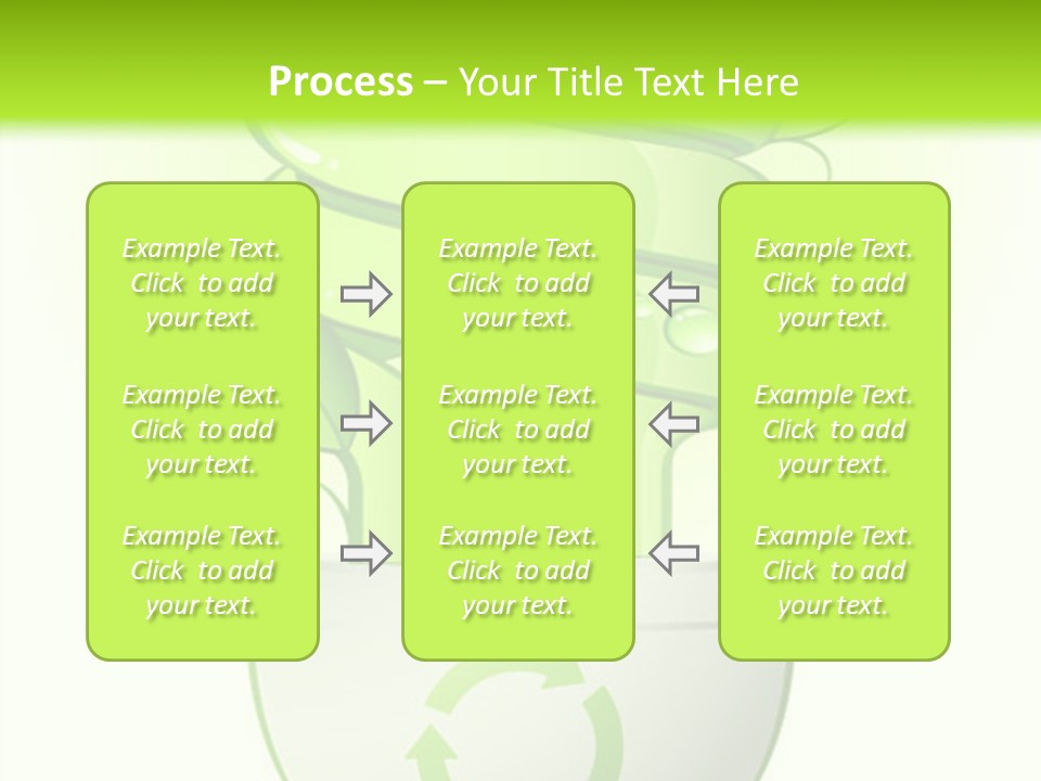 A Green Light Bulb With A Green Plant Inside It PowerPoint Template