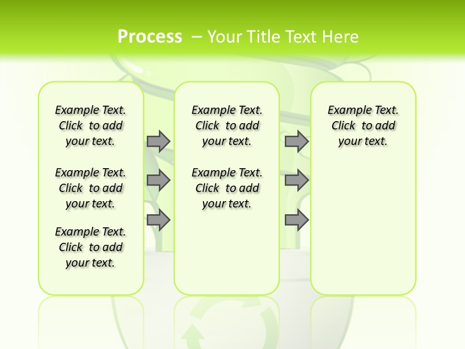 A Green Light Bulb With A Green Plant Inside It PowerPoint Template