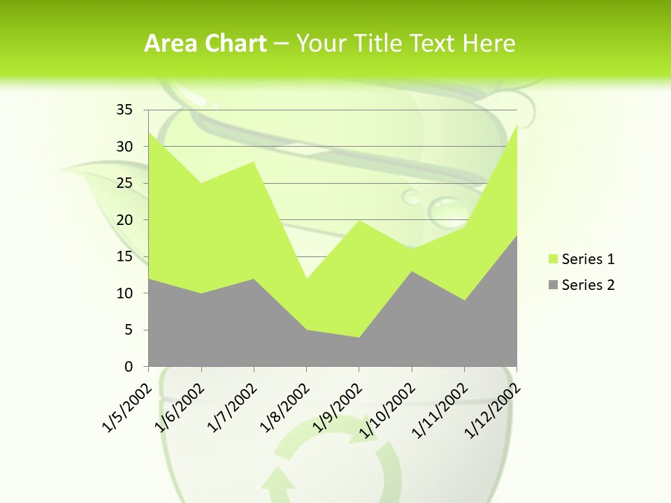 A Green Light Bulb With A Green Plant Inside It PowerPoint Template