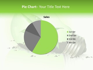 White Plant Green PowerPoint Template