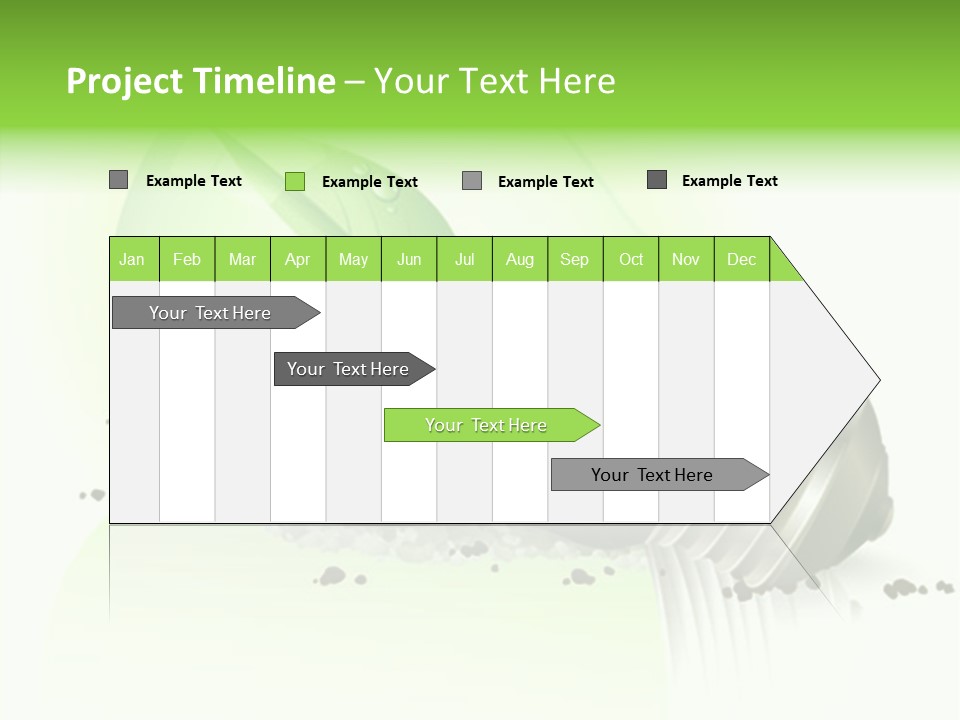 White Plant Green PowerPoint Template