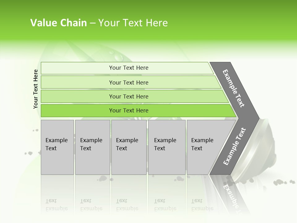 White Plant Green PowerPoint Template
