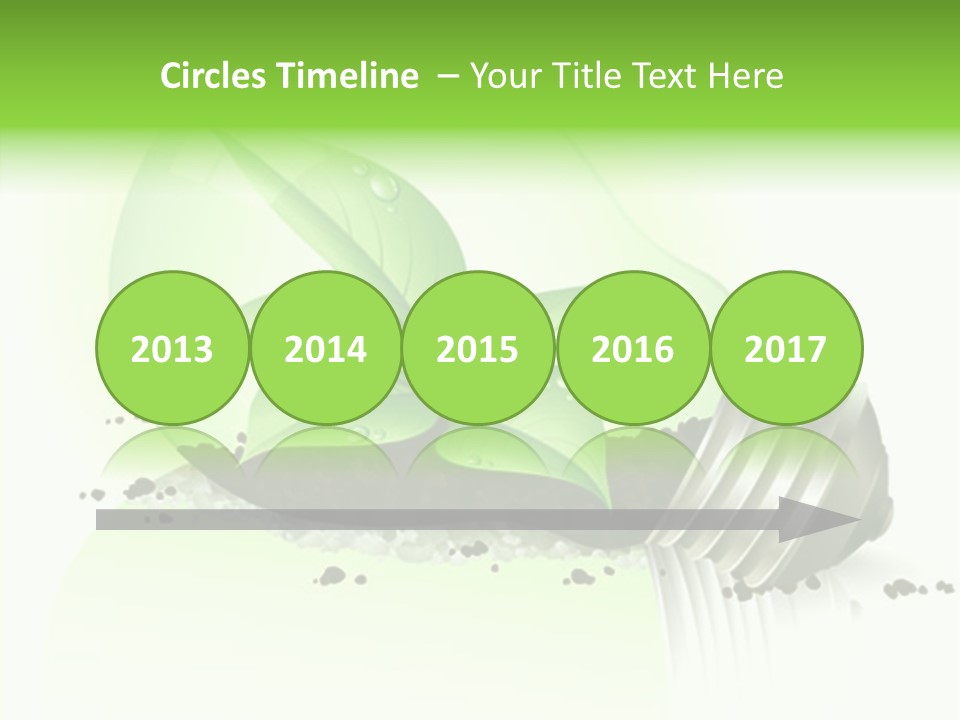 White Plant Green PowerPoint Template