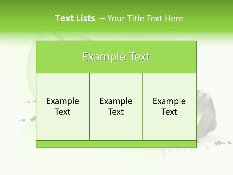 White Plant Green PowerPoint Template