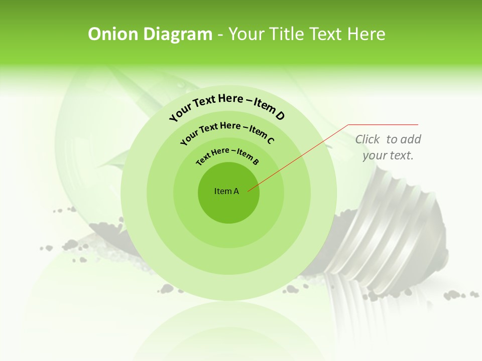 White Plant Green PowerPoint Template