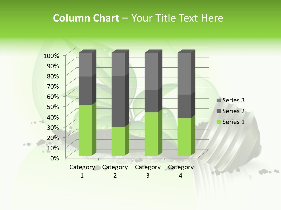 White Plant Green PowerPoint Template