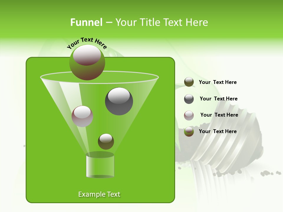 White Plant Green PowerPoint Template