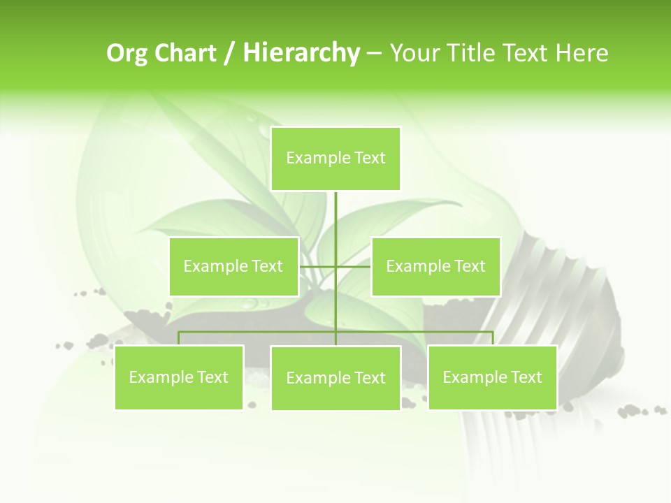 White Plant Green PowerPoint Template