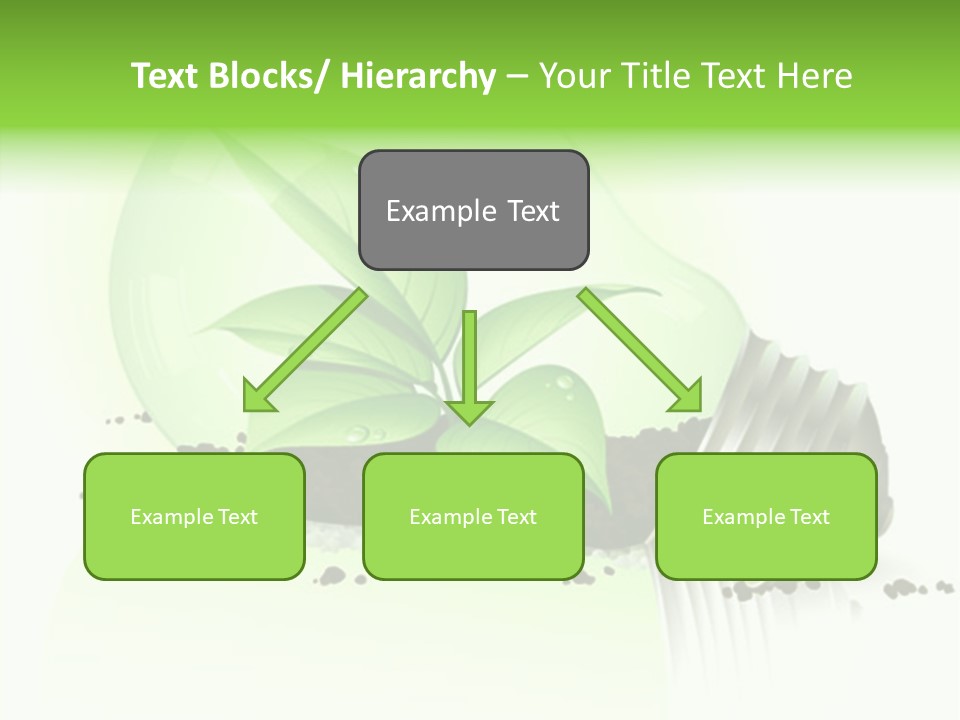 White Plant Green PowerPoint Template