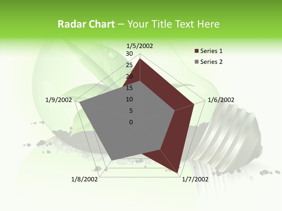 White Plant Green PowerPoint Template