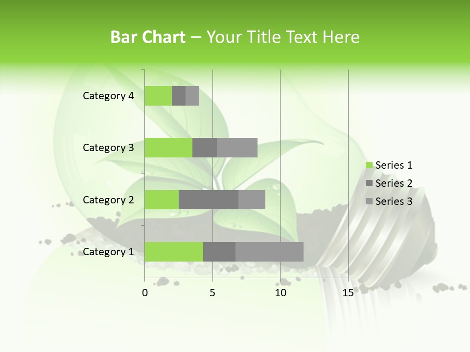 White Plant Green PowerPoint Template