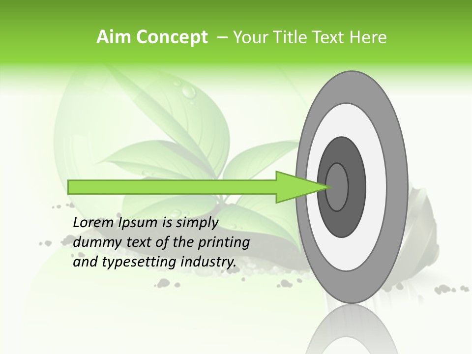 White Plant Green PowerPoint Template