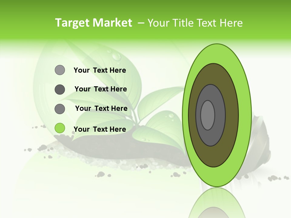 White Plant Green PowerPoint Template