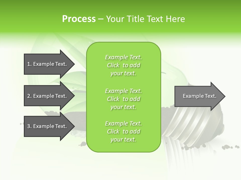 White Plant Green PowerPoint Template