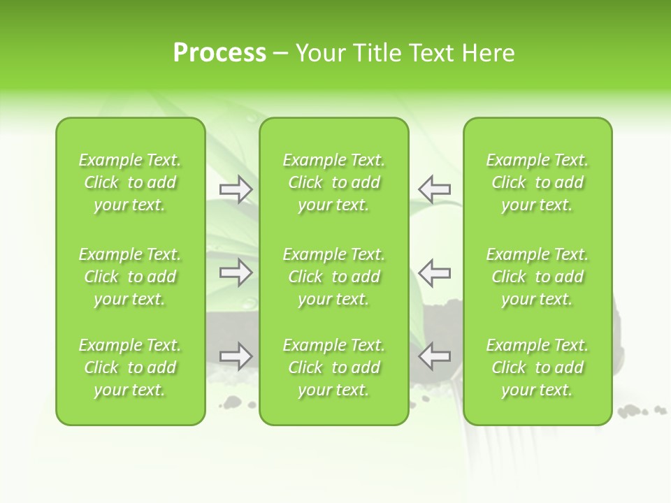 White Plant Green PowerPoint Template